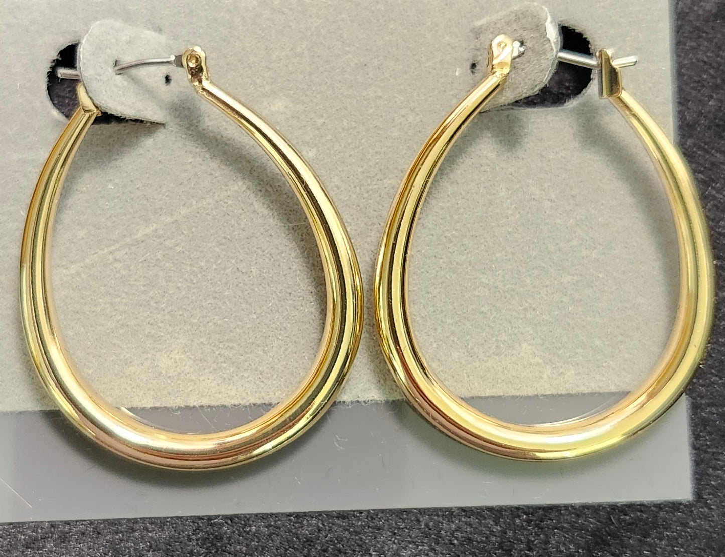 Classic Teardrop Hoop Earrings