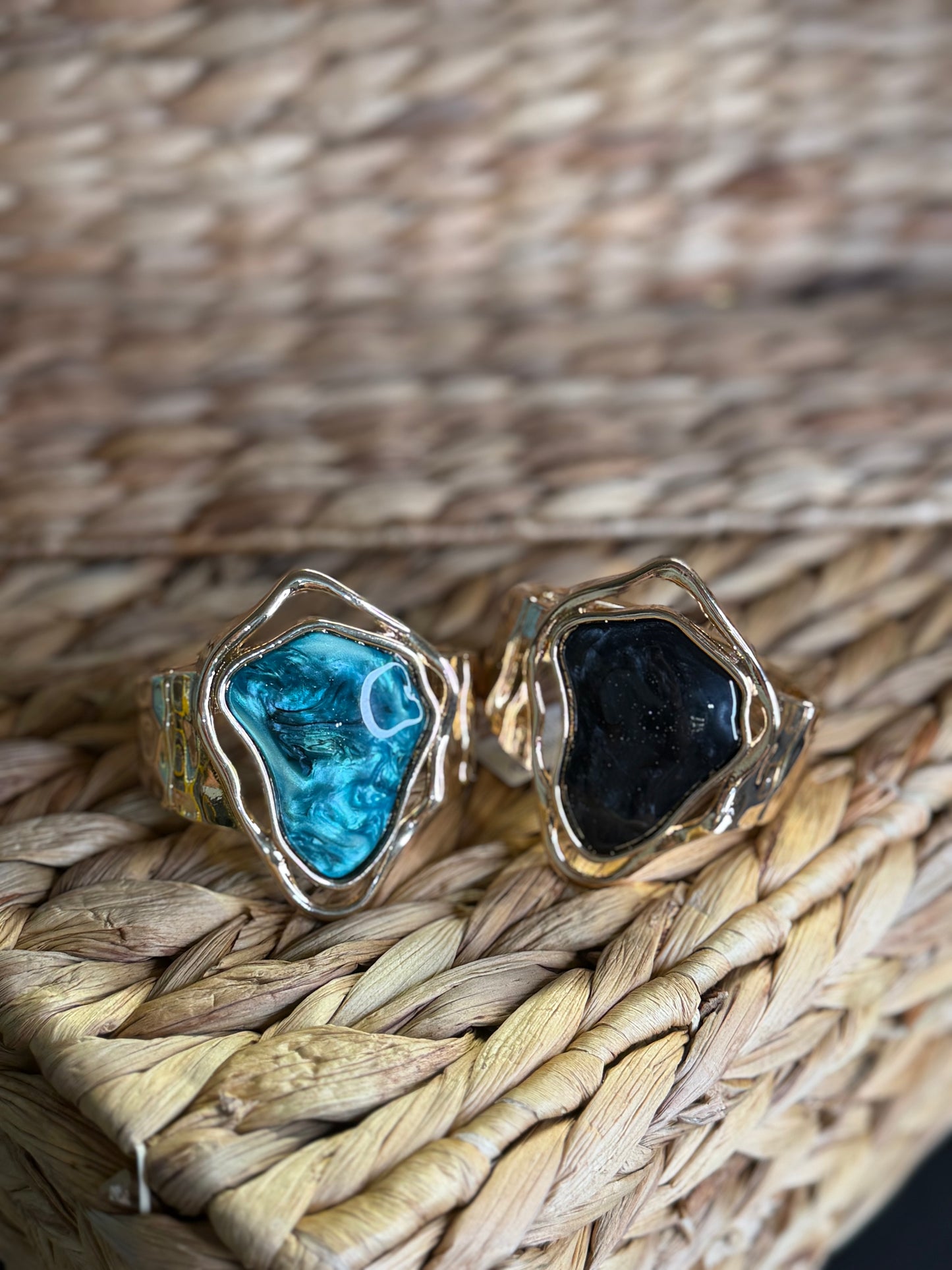 Stretchy gold bracelets