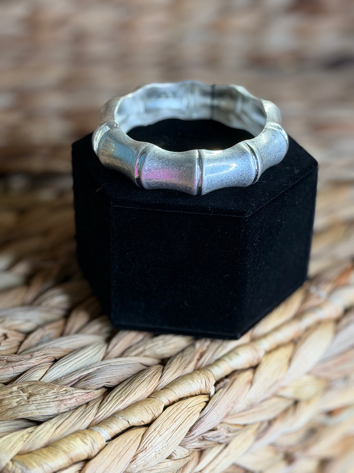 Hinge silver bracelet