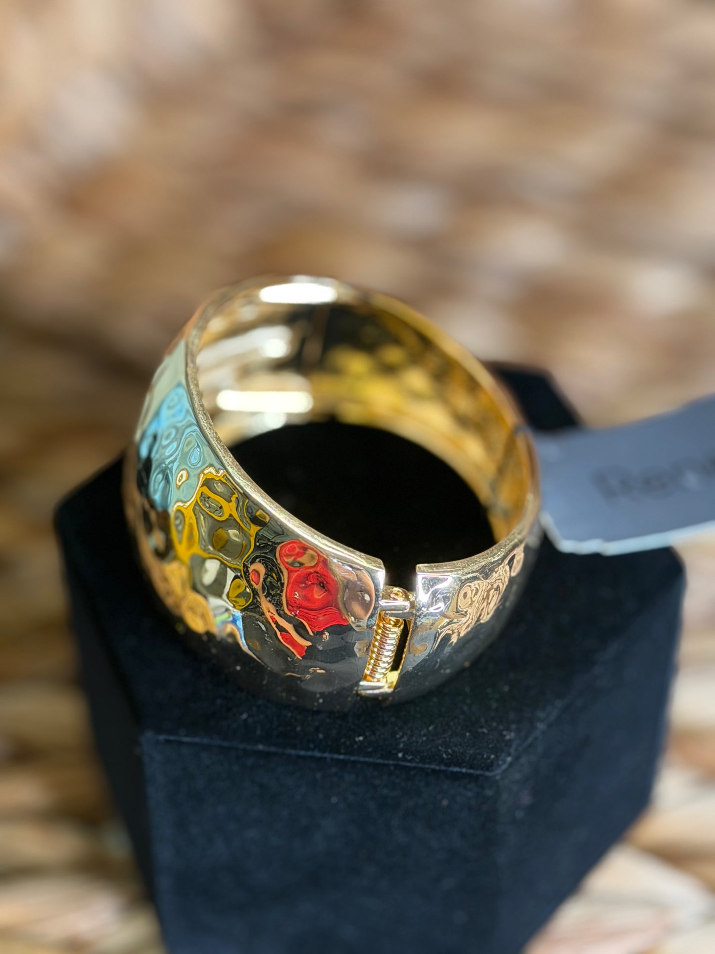 Gold hinge bracelet