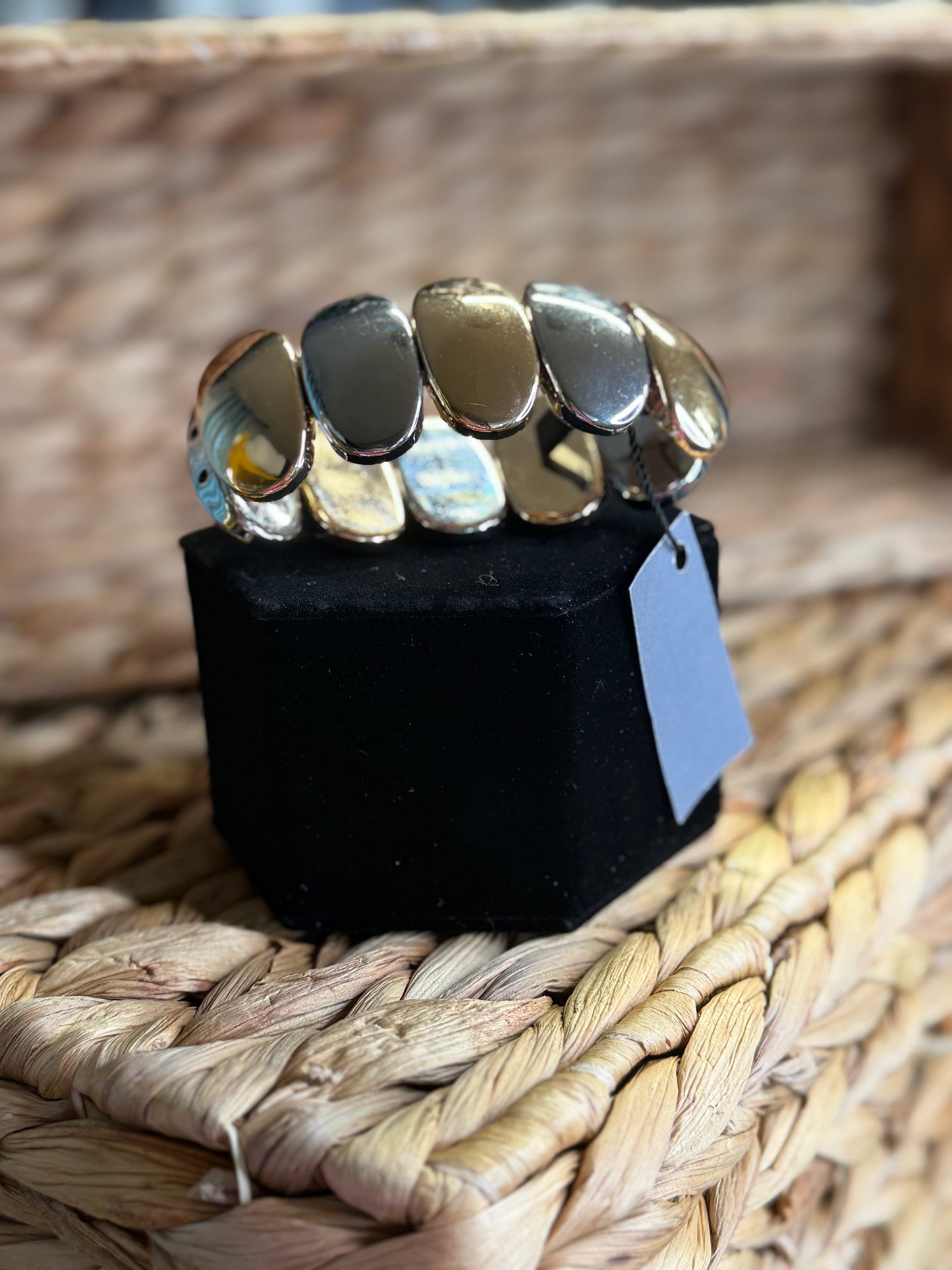 2 tone stretchy bracelet
