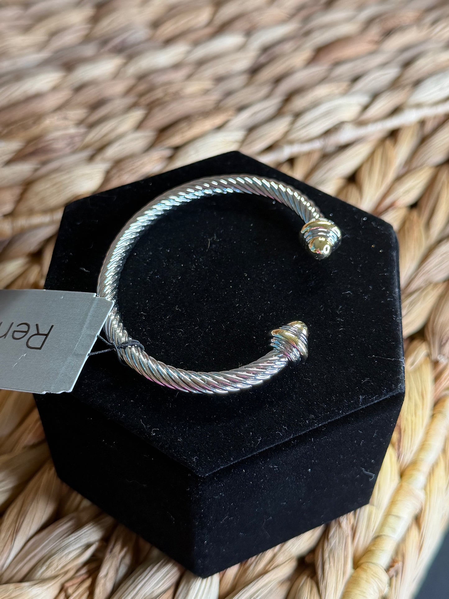 2 tone cuff bracelet