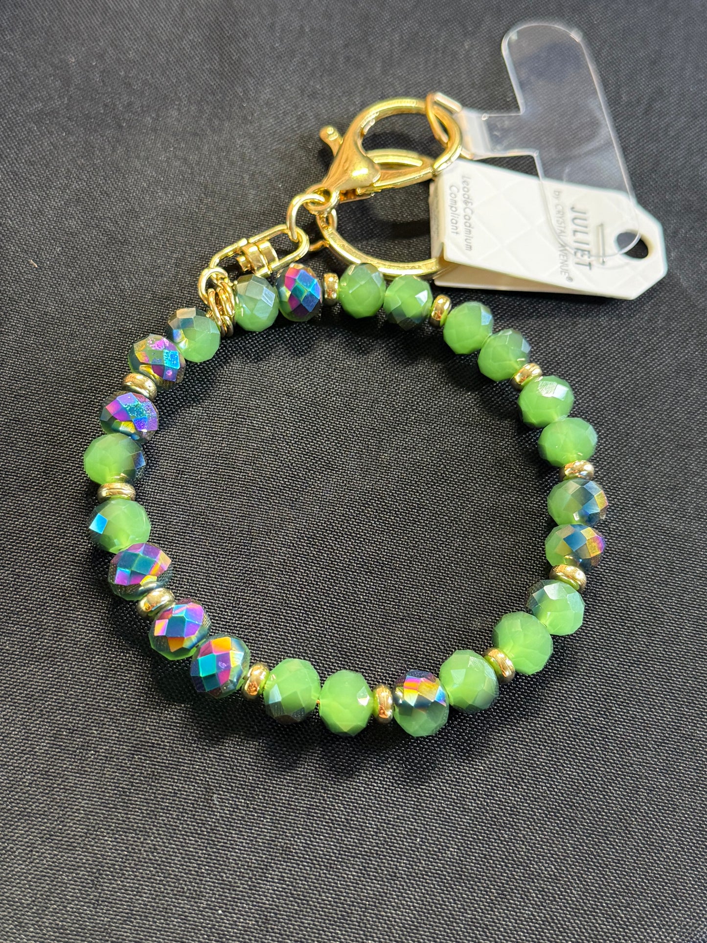 Multi color bangle key chain